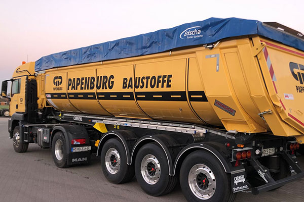 Papenburg AG drives safely with TipperRoof