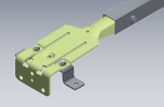 Spriegel mit Gleitelement