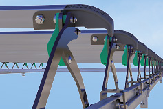 New tarpaulin attachments. Stable, light and functional. New: Now adjustable, protects the aluminium carrier by lifting the bow.