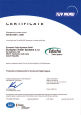 ISO 14001 Zertifikat - CZ