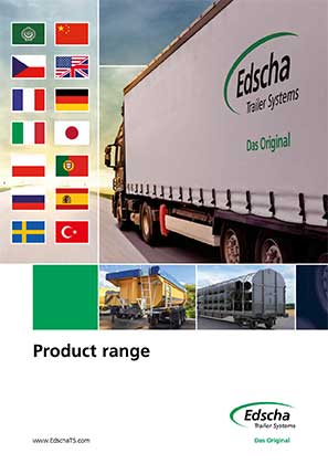 Product range Edscha Trailer Systems (available in 14 languages)